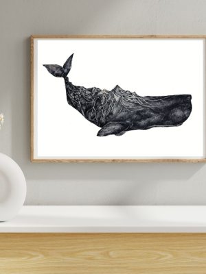Lámina "Ballena montaña"