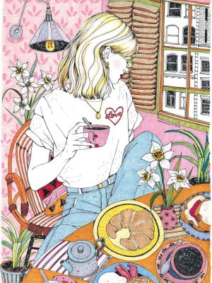 Lámina "Café en casa"