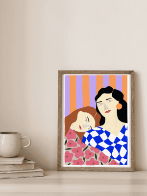 Lámina "ABRAZO MUJERES"