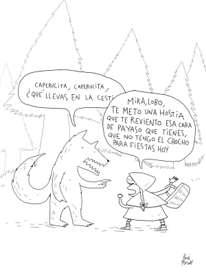 Lámina "Caperucita"