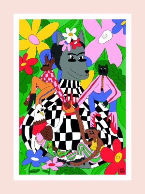 Lámina "Frida's fire"