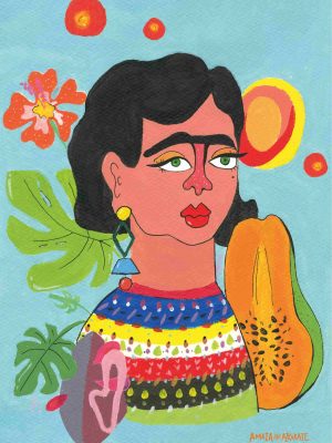 Lámina "Retrato cejona"