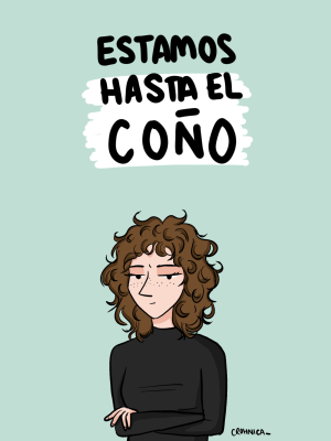 Lámina "Hasta el coño"