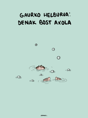 Lámina "Bost axola"