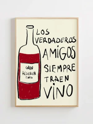 Lámina "Los verdaderos amigos"