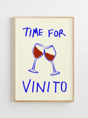 Lámina "Time for vinito"