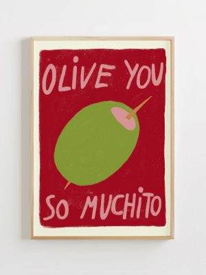 Lámina "Olive you so muchito"