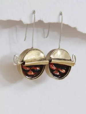 Pendientes largos Lata de mejillones